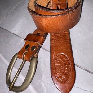 Vintage Jesse James Brown Genuine Leather Belt 27"- 33"